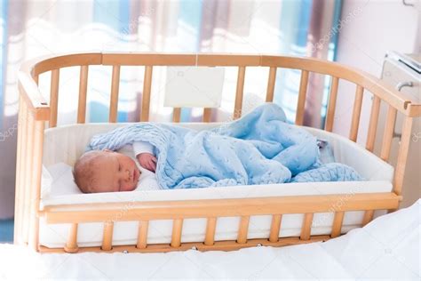 Newborn Baby Boy In Hospital Cot Stock Photo By ©famveldman 108938582