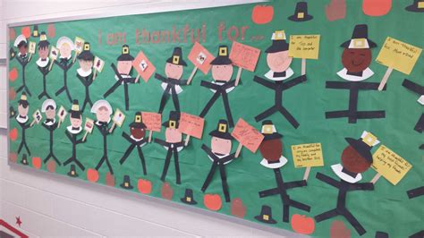 Our Thanksgiving bulletin board. Love it! | Thanksgiving bulletin boards, Bulletin boards, Bulletin
