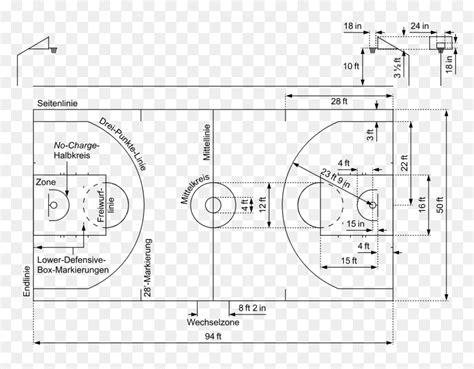 File Basketball Nba Field Diagram De Svg Standard Size Fiba