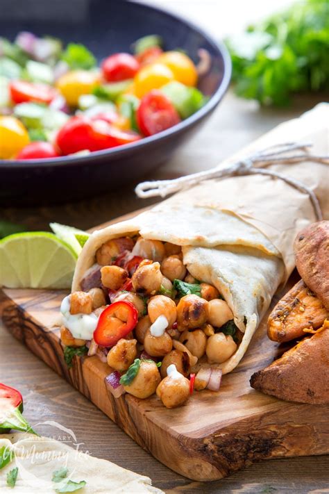 bbq chickpea summer wraps recipe a mummy too
