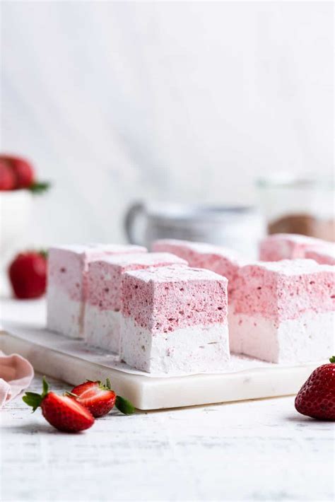 Homemade Strawberry Vanilla Marshmallows Kitchen Confidante®