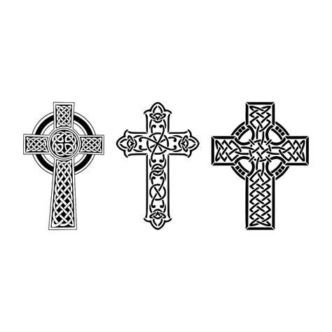 Download Celtic cross SVG bundle Cuttable SVG files Cut files for silhouette Cricut designs Vector art ...