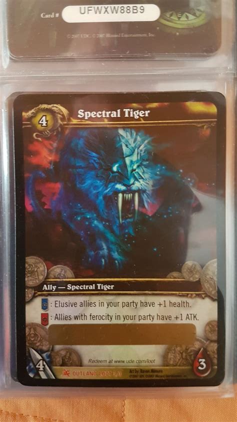 Tigre Espectral Carta Sin Rascar Wow De Segunda Mano Por 8500 Eur En