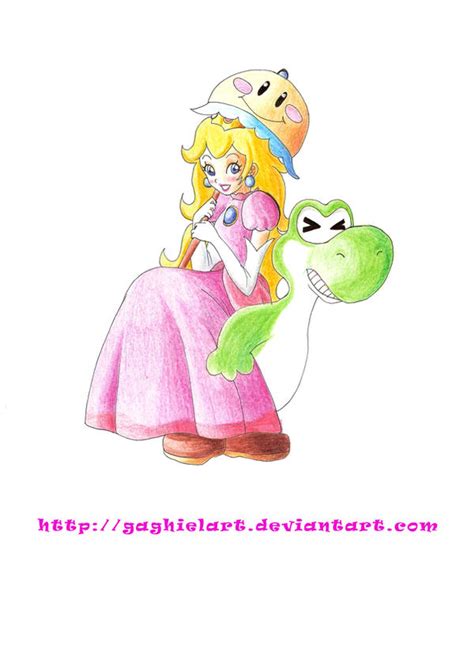 Princess Peach And Yoshi By Gaghielart On Deviantart
