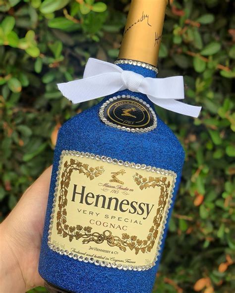 If Youre Feeling Blue Turn Your Henny Blue Instead 💙 Alcohol Bottle Decorations Decorated