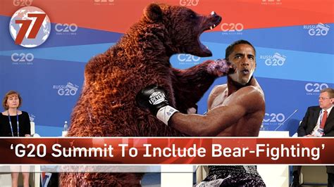 Russian G20 Summit To Include Arm Wrestling Bear Fighting