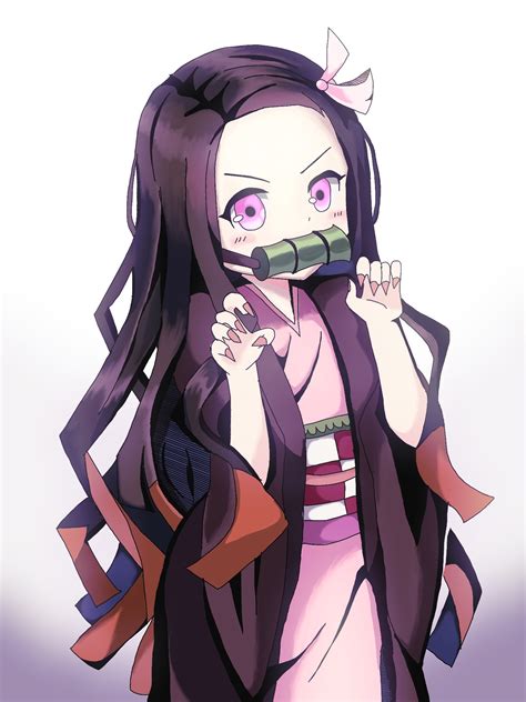 Fanart Chibi Nezuko Wallpaper Nezuko Wallpaper Cute Chibi Novocom Top