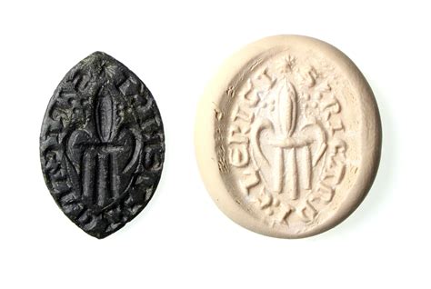 Medieval 15th Century Seal Matrix Sricardi Clerici Silbury Coins