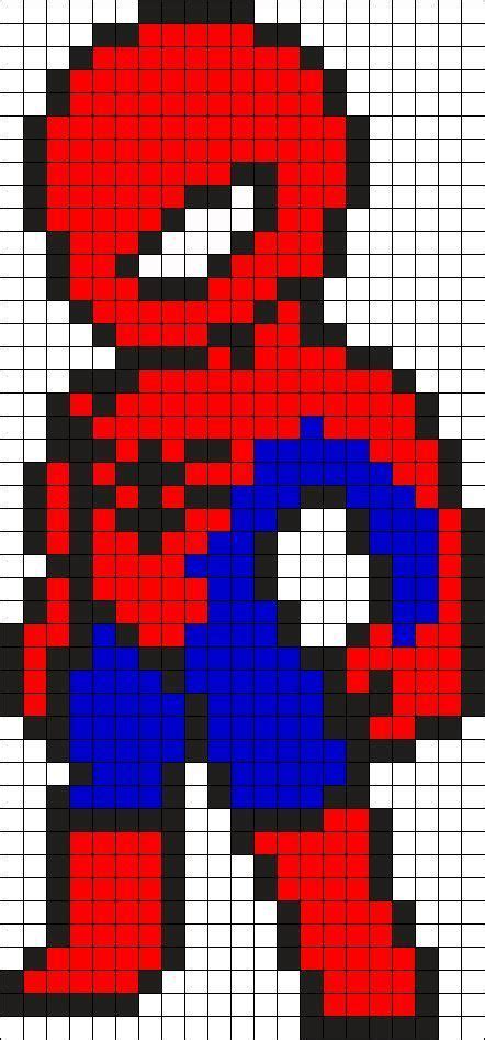 Resultado De Imagen Para Pixel Art Spiderman Pixel Art Pattern