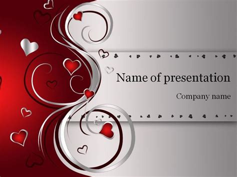 Valentines Day Powerpoint Template And Background For Presentation