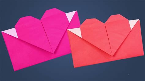 How To Make Heart Envelope For Valentines Day Valentines Day T