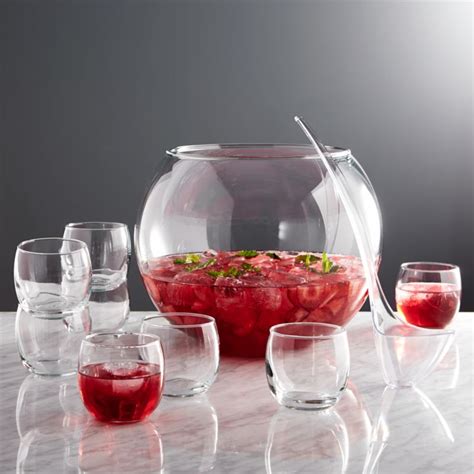 Glass Punch Bowl Set Crate And Barrel