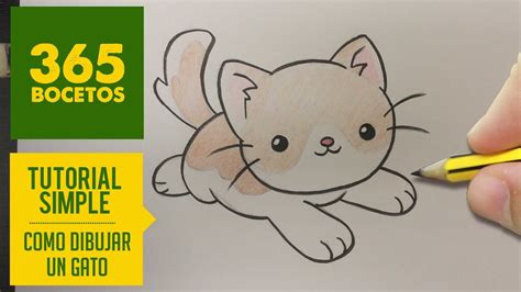 Como Dibujar Un Gato Kawaii Paso A Paso Dibujos Kawaii Faciles How