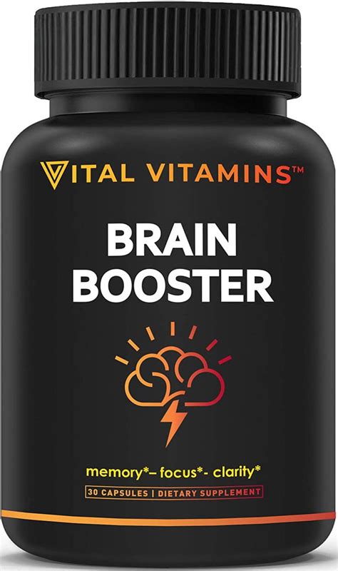 Vital Vitamins Brain Supplement Nootropics Booster Enhance Focus