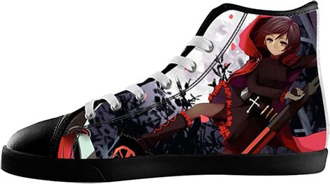 Ruby Rose For Rwby Mens High Top Lace Up Canvas Shoes