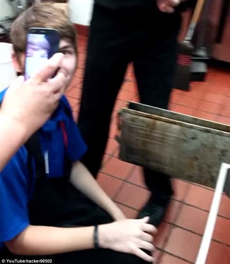 Teen Mcdonalds Employee Licks Grease Trap Twice In 5 Bet Daily Mail
