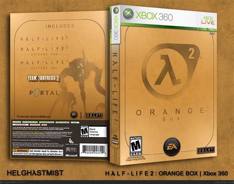 Half Life 2 Orange Box Xbox 360 Box Art Cover By Mist