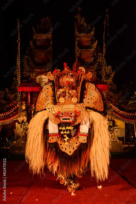 Barong Dance The Traditional Balinese Performance Stock Photo Adobe