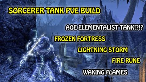 Sorcerer Tank Pve Build Eso Elementalist Tank Waking Flame Aoe