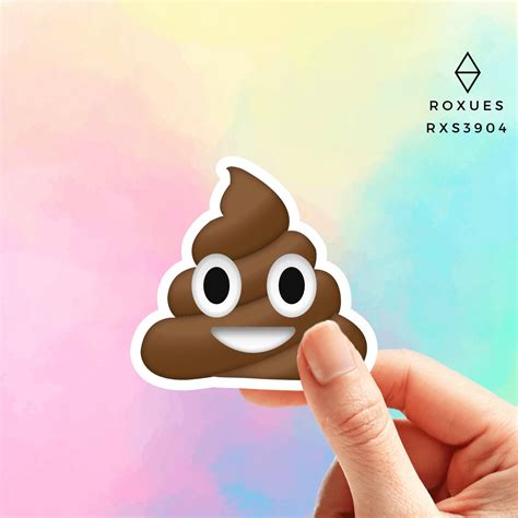 Poop Emoji Sticker Emoji Faces Cool Stickers Whatsapp Etsy