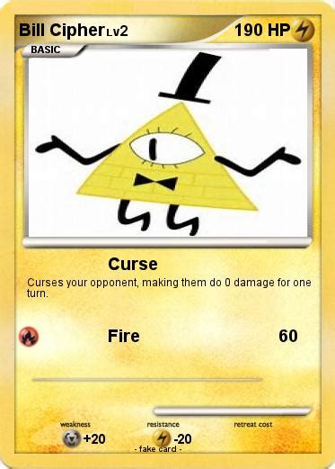Pokémon Bill Cipher 454 454 Curse My Pokemon Card