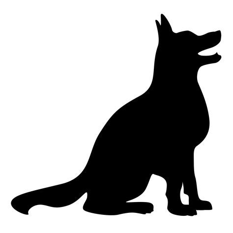 Dog Silhouette Vector Illustration 372413 Vector Art At Vecteezy