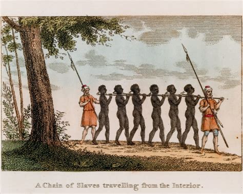 A Chain Of Slaves Travelling From The Interior Encyclopedia Virginia
