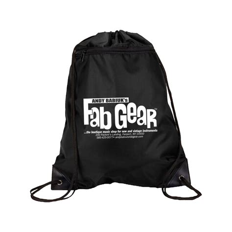 Fab Gear Zip Drawstring Backpack — Andy Babiuks Fab Gear