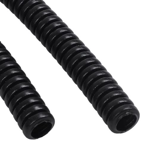 45m Length 10mm Od Black Automotive Wire Harness Corrugated Tube