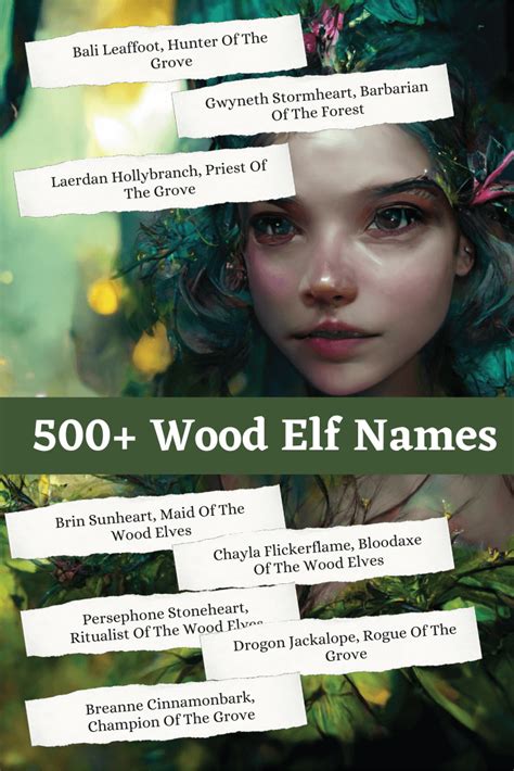 500 Wood Elf Names And Generator Imagine Forest