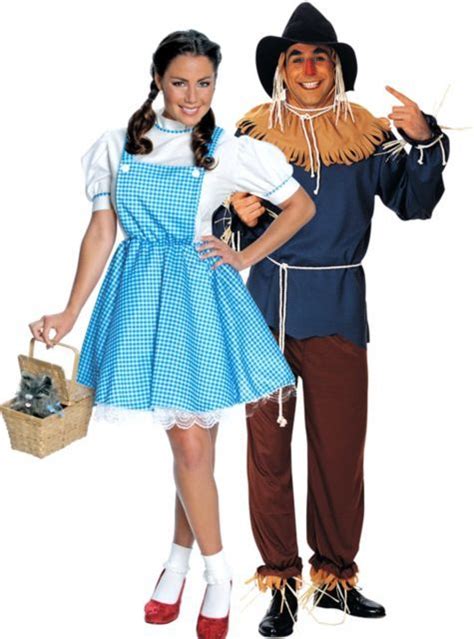 Dorothy And Scarecrow Wizard Of Oz Couples Costumes Party City Very