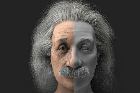 Artstation Albert Einstein 3d Low Poliy Realistic Character Model 3d