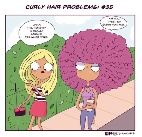 I Illustrated What Its Like Living With Curly Hair Bored Panda