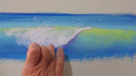 How To Paint A Wave Pastel Painting Course 18 Youtube