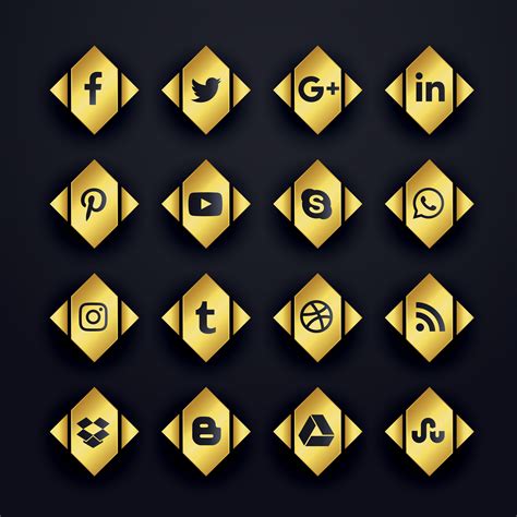 .symbol, gold bar, gold background, silver, gold texture, gold coins, golden, diamond, gold jewelry, social media, social network, social icons, facebook, social responsibility, social people, media icons, newspaper, news, press, advertising, communication, tv, icon set, web icons, logo. golden premium social media icons set - Download Free ...