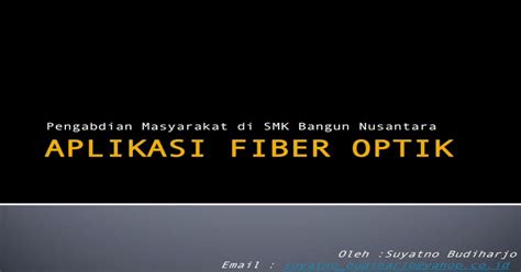 Aplikasi Fiber Optik Pdf Document