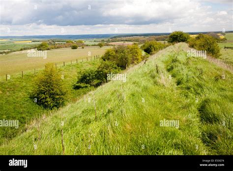Ditch And Embankment Of The Wansdyke A Saxon Defensive Structure On All