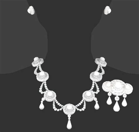 Normalsiim In 2020 Sims 4 Cc Pearls Necklace