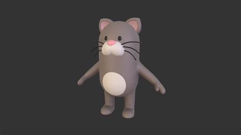 rigged cat character buy royalty free 3d model by bariacg [ad5bbde