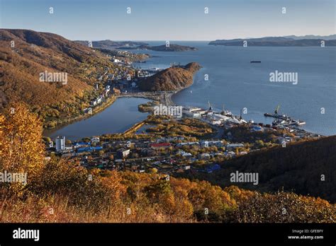 View Of Petropavlovsk Kamchatsky City Avacha Bay And Pacific Ocean
