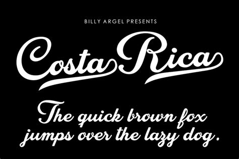 Costa Rica Font