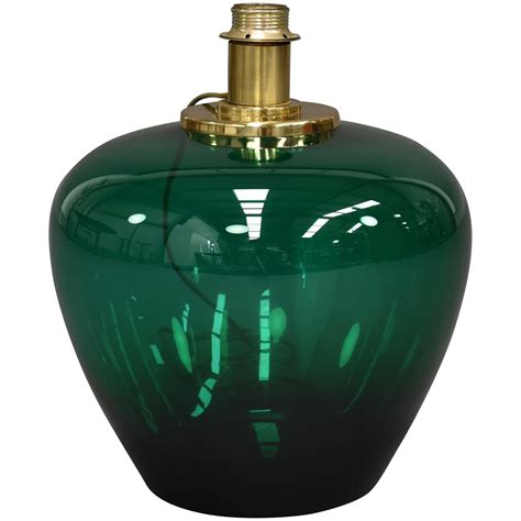Emerald Green Glass Table Lamp By Blenko At StDibs Emerald Green Lamp Blenko Lamps Blenko