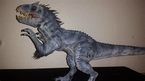 Jurassic World Park Movie Indominus I Rex D Rex Custom Art Figure Dino