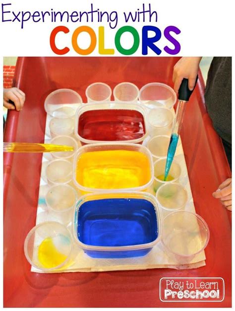 Pin By Amy Kalsi On Water Play Preschool Colors Color Activities