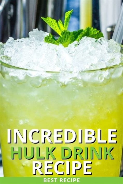 Incredible Hulk Drink Recipe Updated