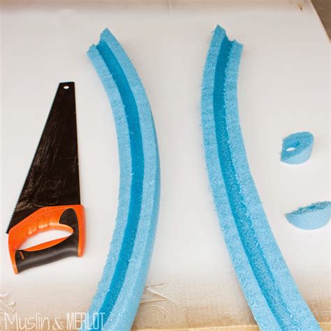 To cut in a curved path, drag the pointer over the object. Pool Noodle Wreath Forms! - Muslin and Merlot