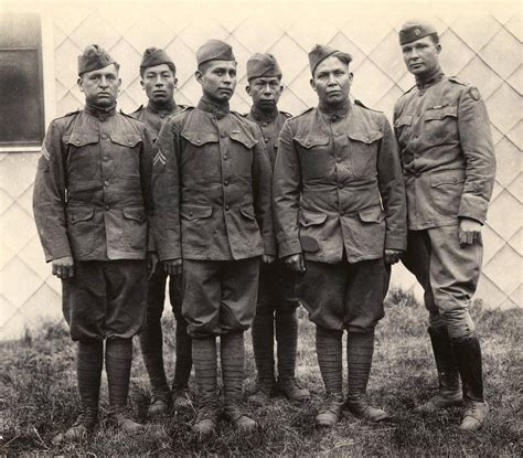 Native American Soldiers In Uniform These Choctaw Men Served As Code