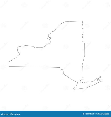 Territory Of New York Vector Illustration Stock Vector