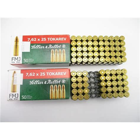 Sellier And Bellot 762x25 Tokarev Ammo