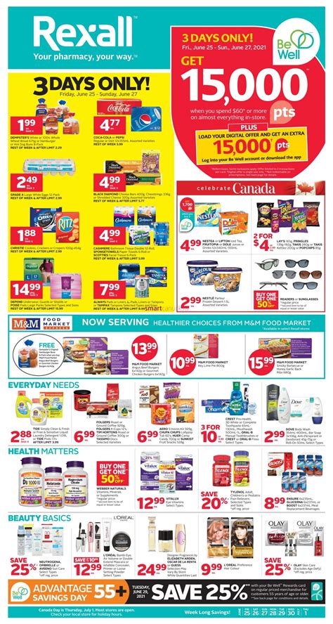 Rexall Canada Flyers June 25 To July 1 Hot Canada Deals Hot Canada Deals